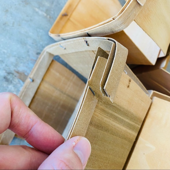 ♥️ Vintage ♥️ Brown Berry Baskets Lot - Picture 5 of 6